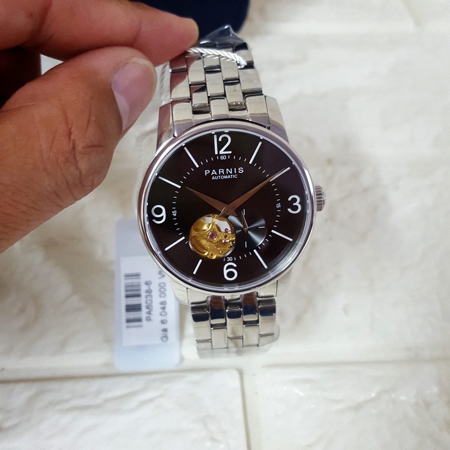Thiết kế kinh điển đồng hồ nam Parnis PA6038-6