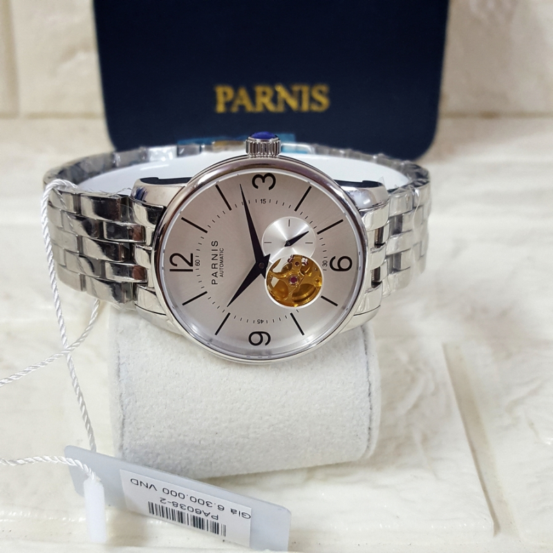 Thiết kế kinh điển đồng hồ nam Parnis PA6038-21
