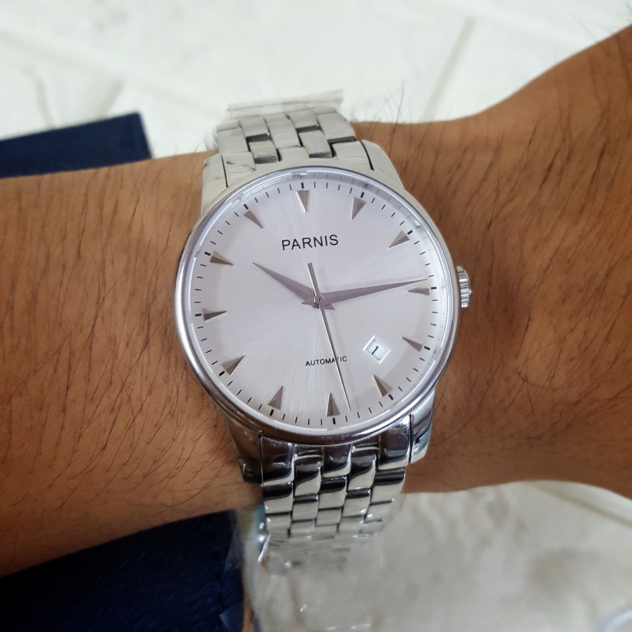Thiết kế kinh điển đồng hồ nam Parnis PA6038-12
