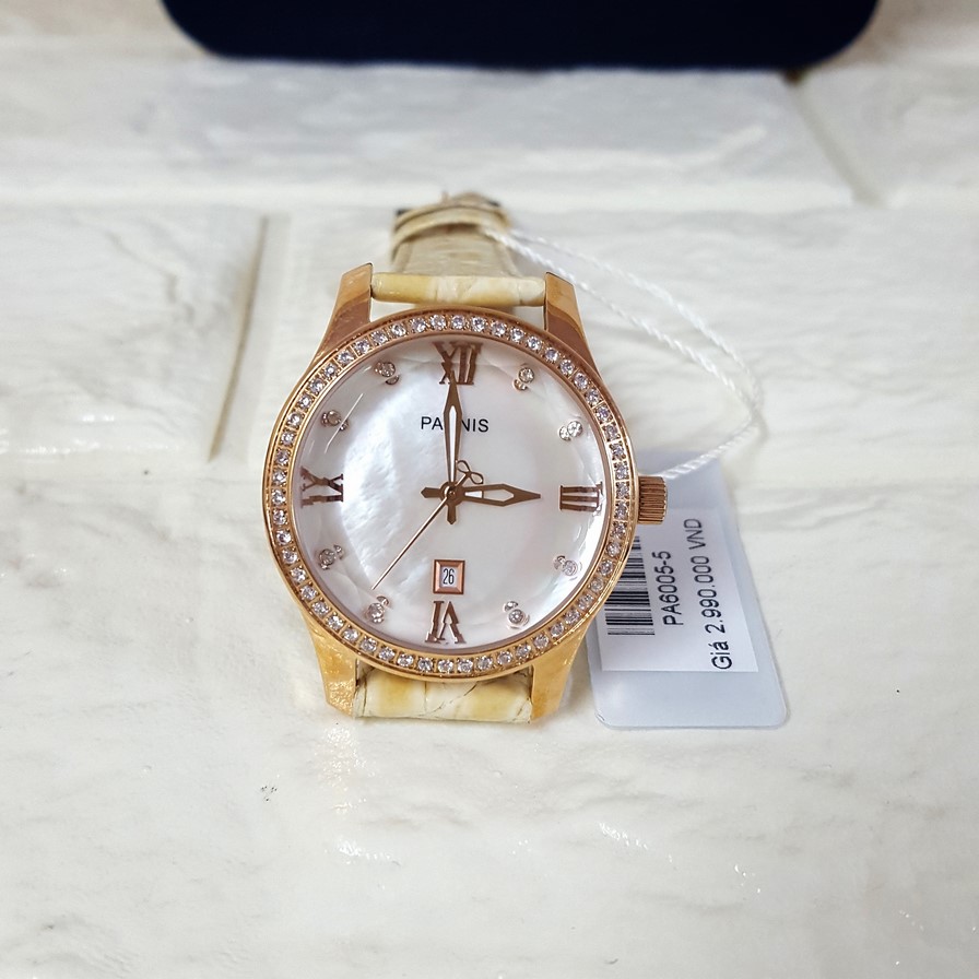 Thiết kế kinh điển đồng hồ nữ Parnis PA6005-5
