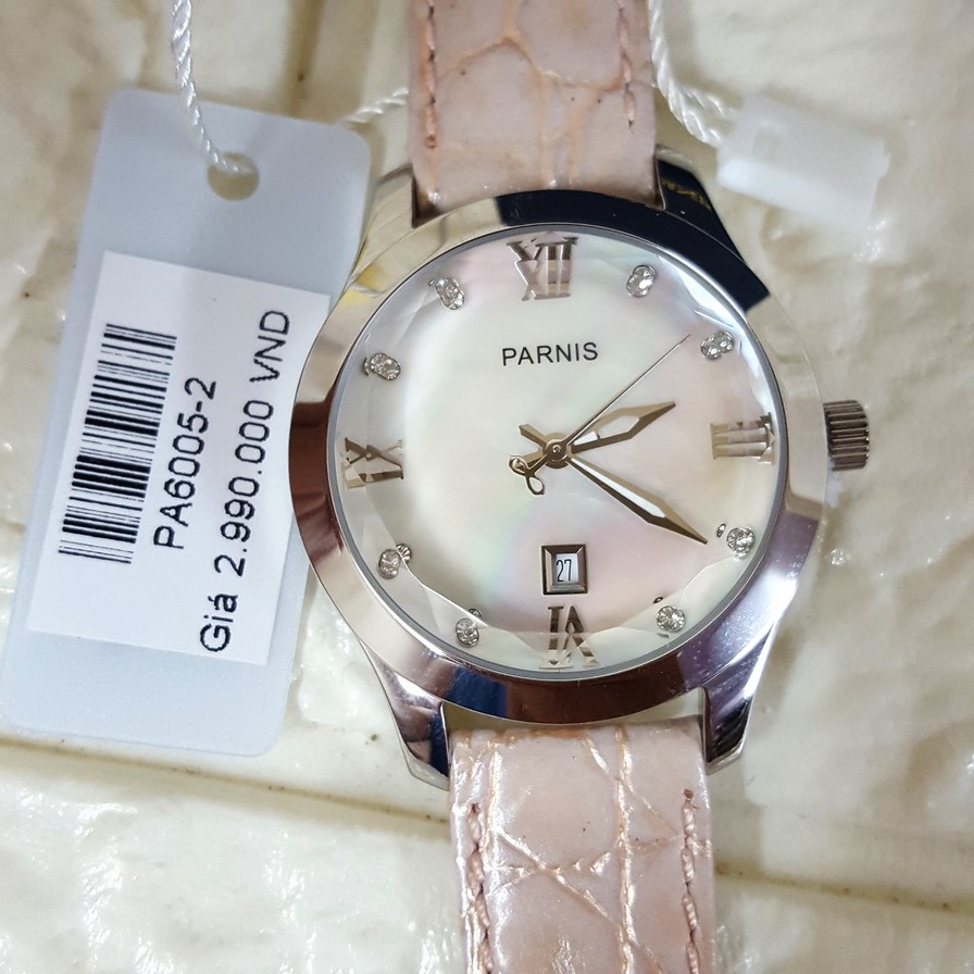 Thiết kế kinh điển đồng hồ nữ Parnis PA6005-2