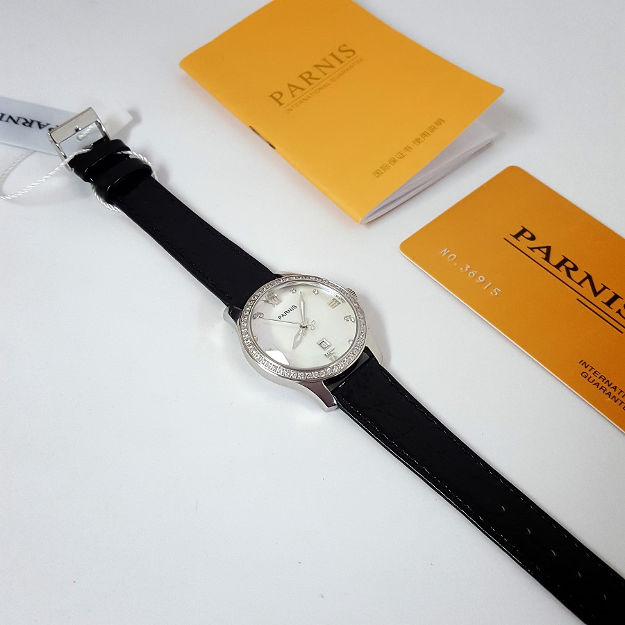 Thiết kế kinh điển đồng hồ nữ Parnis PA6005-12
