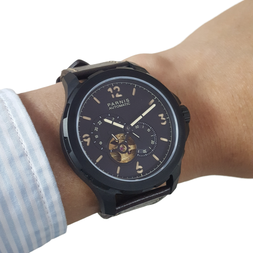 Thiết kế kinh điển của panerai đồng hồ nam Parnis PA6078-2