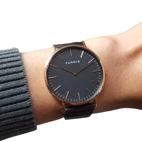Thiết kế kinh điển đồng hồ nam Parnis PA6003-3