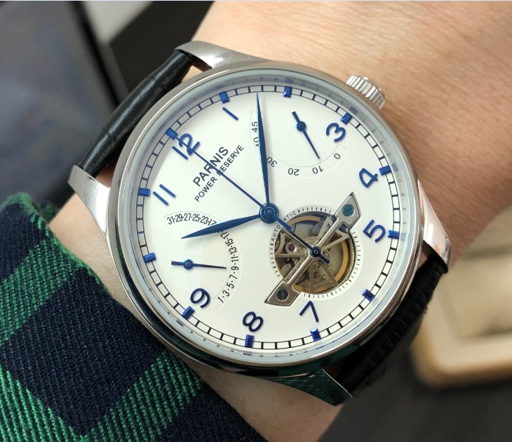 thiết kế kinh điển đồng hồ nam Parnis PS2530-3