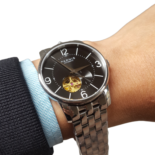 Thiết kế kinh điển đồng hồ nam Parnis PA6038-6