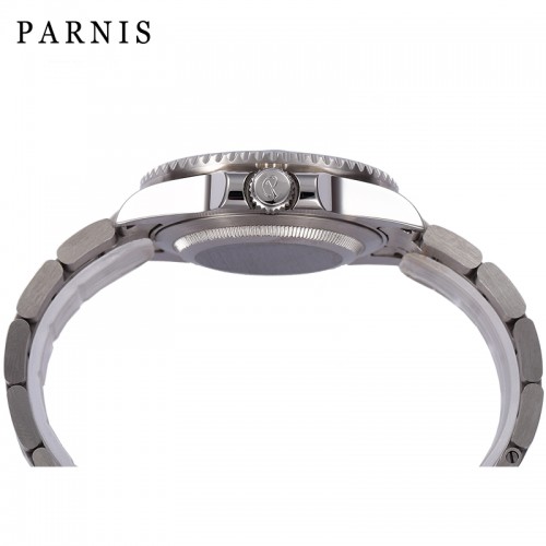 Thiết kế kinh điển của rolex đồng hồ nam Parnis PA-GMT1-22