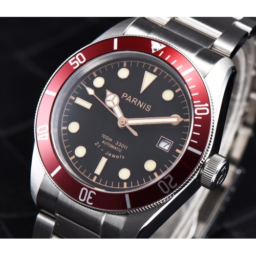 Thiết kế kinh điển của rolex đồng hồ nam Parnis PA6050-2