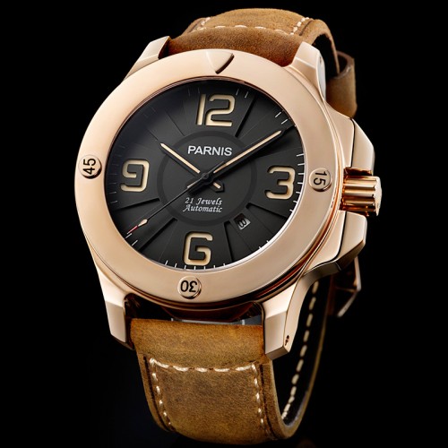Thiết kế kinh điển của Panerai đồng hồ nam Parnis PA6035-1