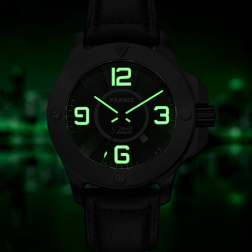 Thiết kế kinh điển của Panerai đồng hồ nam Parnis PA6035-1