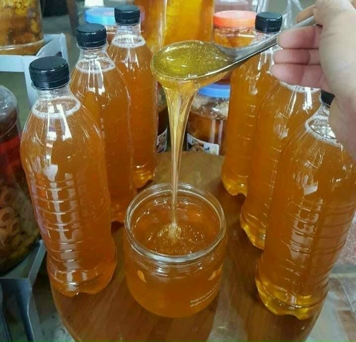 Mật ong rừng nguyên chất chai 1 lít (tuyển sỉ đại lý 0934449922)