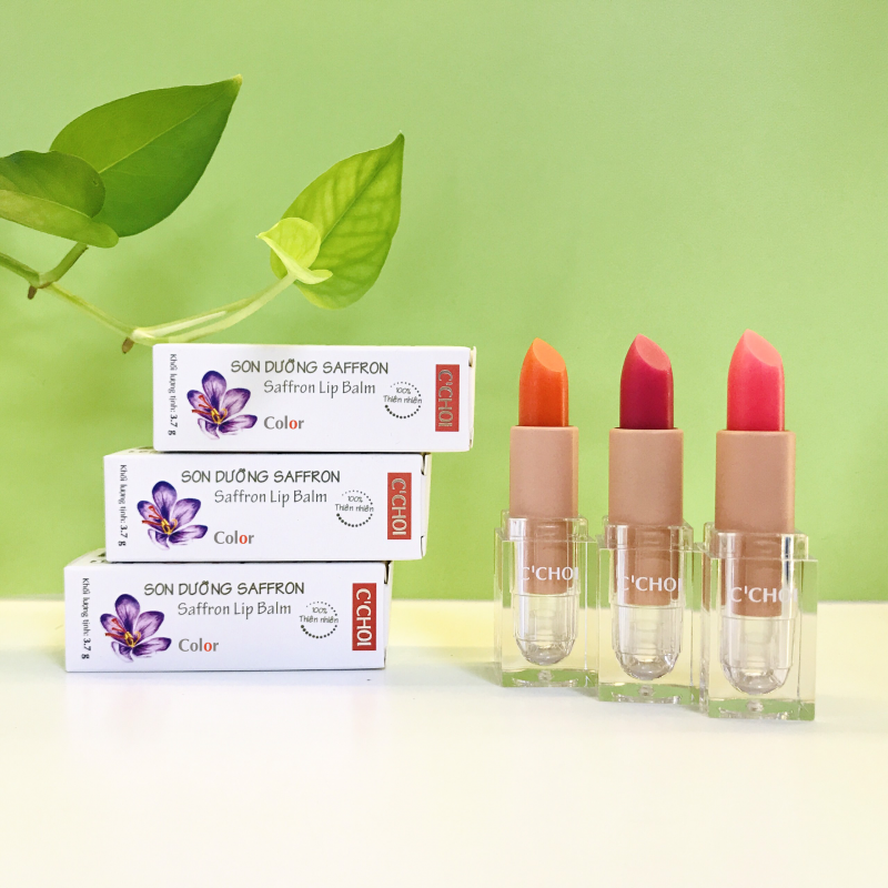 Son dưỡng môi có màu Saffron Color C’Choi