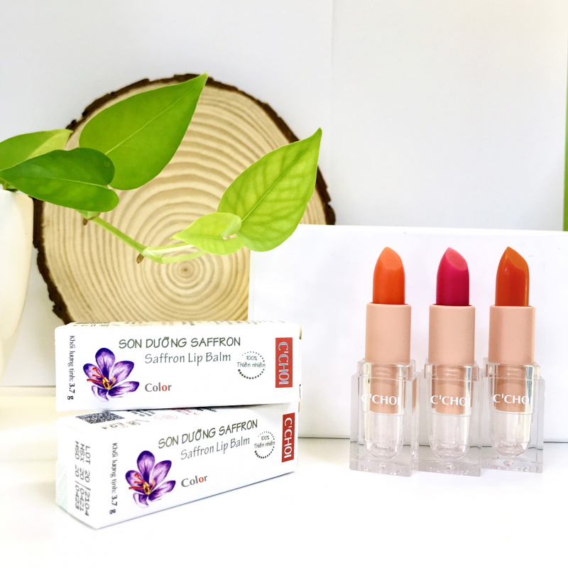Son dưỡng môi có màu Saffron Color C’Choi