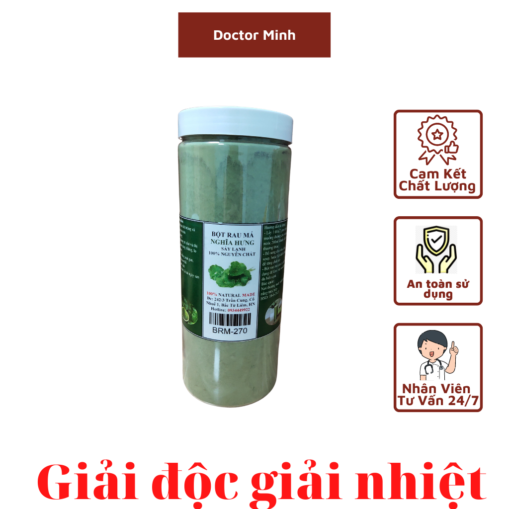 BỘT RAU MÁ SẤY LẠNH NGUYÊN CHẤT 200 GAM.