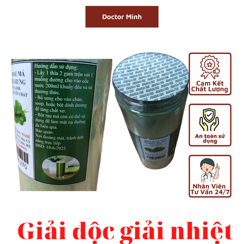 BỘT RAU MÁ SẤY LẠNH NGUYÊN CHẤT 200 GAM.