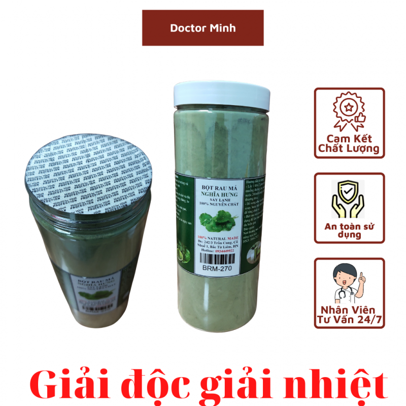 BỘT RAU MÁ SẤY LẠNH NGUYÊN CHẤT 200 GAM.