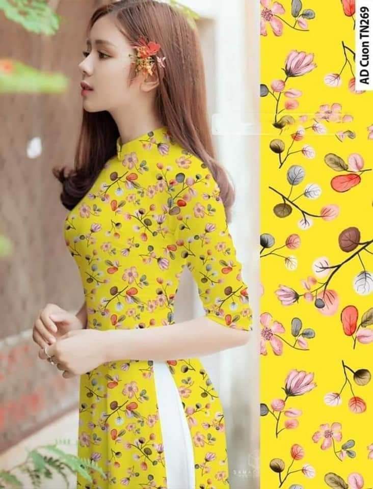 Bộ áo dài in 3D cao cấp