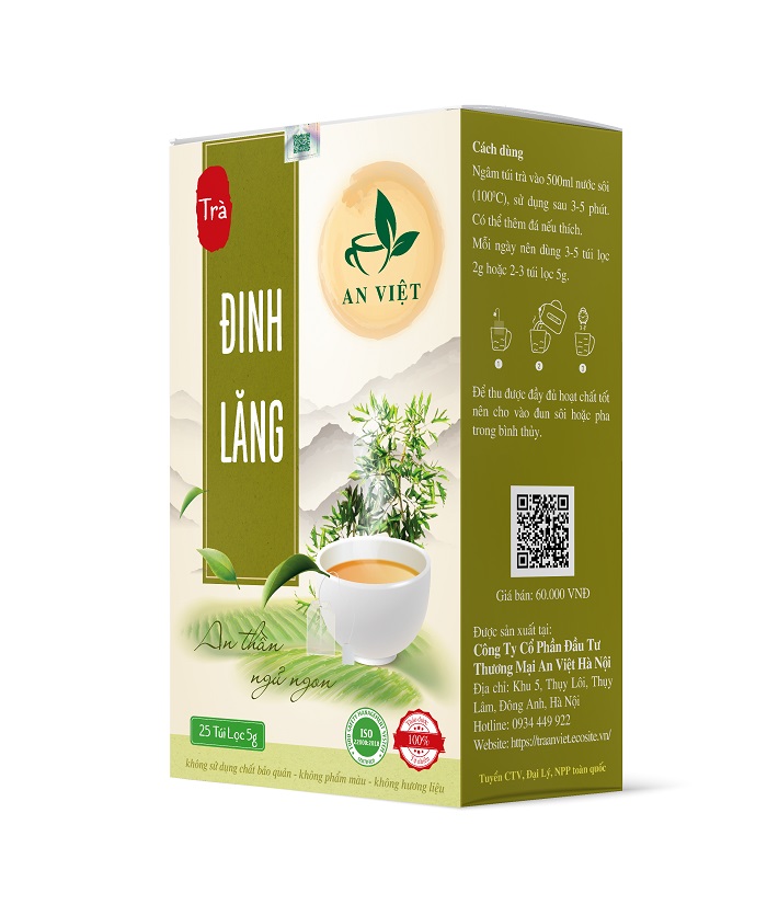 Trà đinh lăng Thái Hưng 25 túi lọc 5 gam